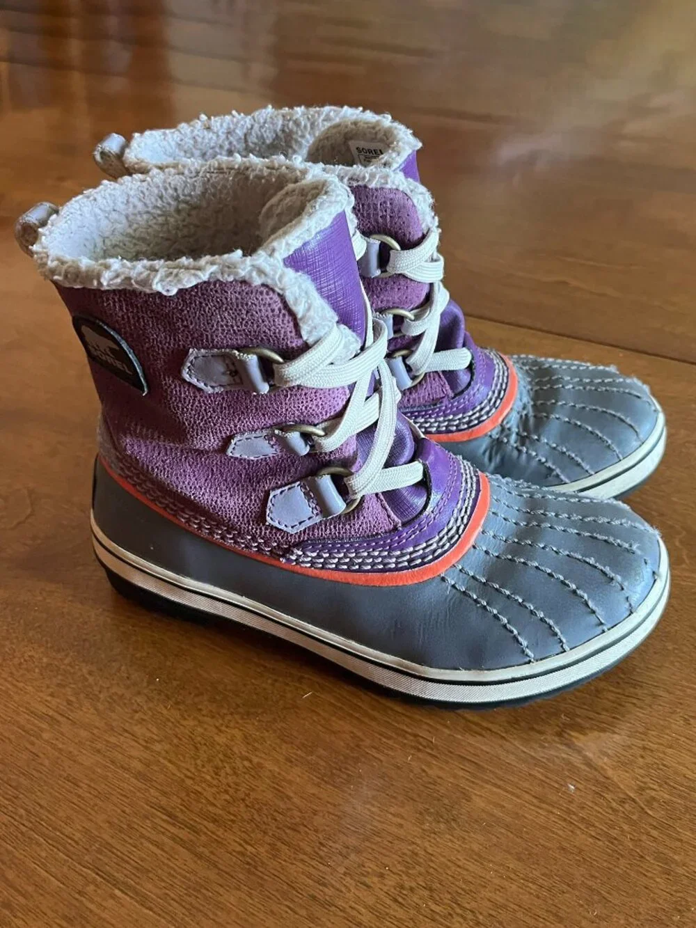 Sorel purple cozy winter boots 1